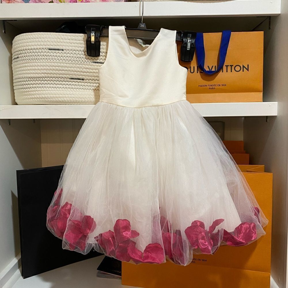 Ivory flower girl dress